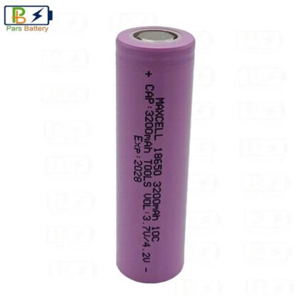 باتری لیتیومی 18650 ظرفیت 3200 میلی آمپر 10C